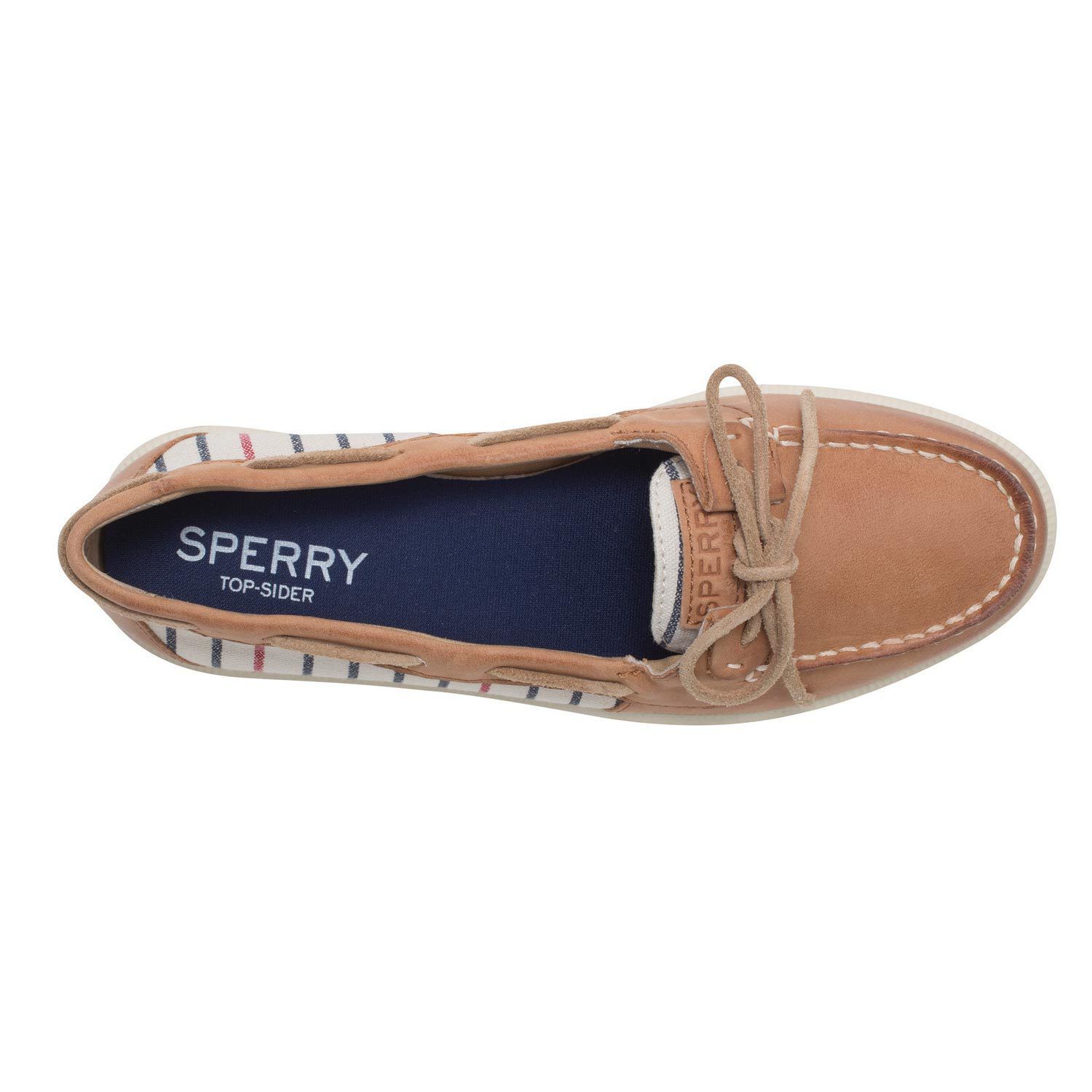 Sperry Top-Sider Women's Oasis Loft Slip-On Boat Shoes Tan Stripe 