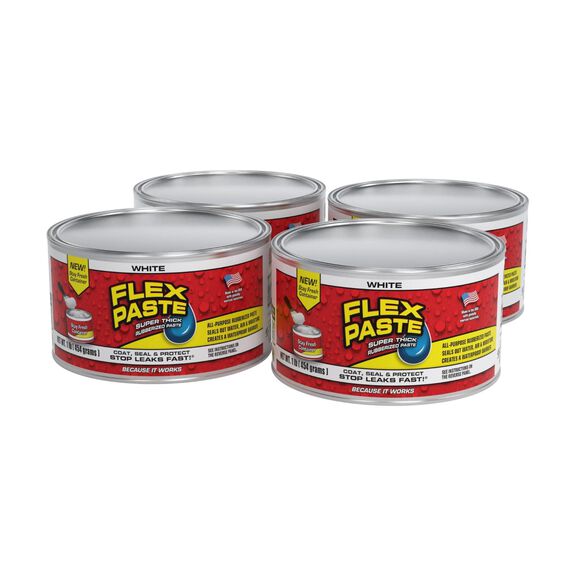 Flex Paste&reg; White, 8.75 oz, 4-Pack image number 0