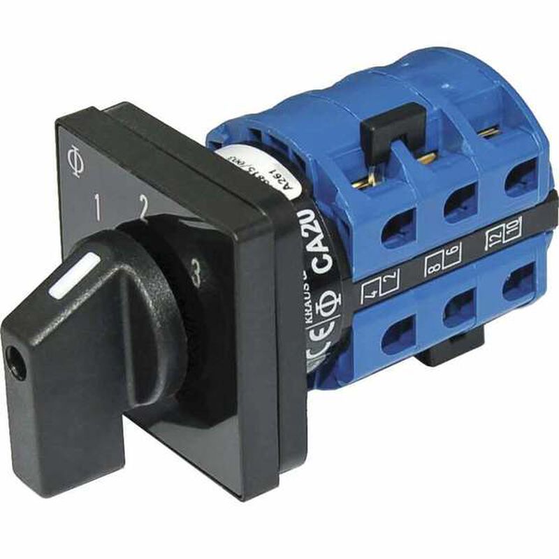 BLUE SEA SYSTEMS 30A Rotary Source Selector, OFF + 3 Position, 2 Poles ...