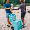 45 Quart Ultra-Tough Wheeled Hard-Sided Ice Chest Cooler, Fits 60 Cans, Lagoon image number 3