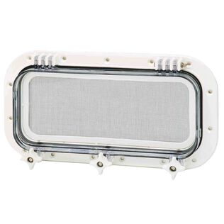 Molded Nylon Portlight, 6" x14", White