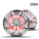 Wet Sounds REVO CX-10 XS-W-SS S2 10-inch High Output Component Style Coaxial Speakers with XS-White Stainless Steel RGB Grilles image number 0