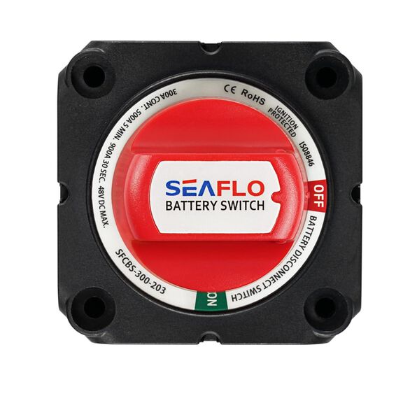 SEAFLO 12V/24V/48V Battery Disconnect Switch, Heavy-Duty ON/OFF Isolator image number 1
