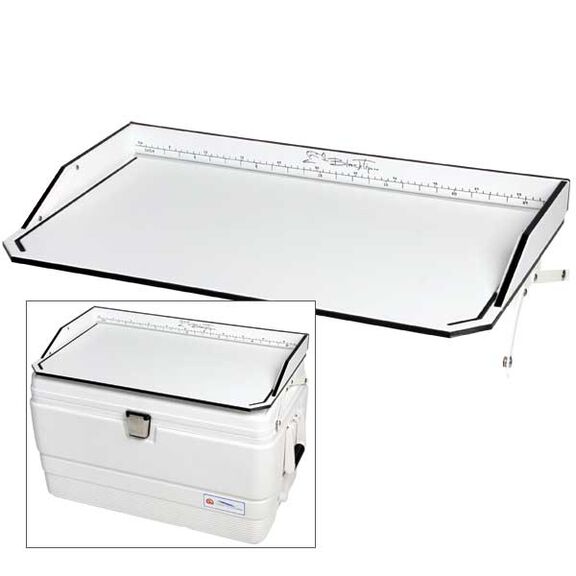 Cooler Top Filet Table, 94 Qt., 32 5/8"L x 16 1/4"W x 3 1/2"H image number 0