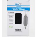 10 1/2" x 30" Twin Eye Fleece Fender Cover, Black image number 1