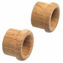 Teak Finger Pull, 5/8" Barrel Length image number 1