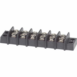 6-Circuit Terminal Block, 20A AC/DC 300V