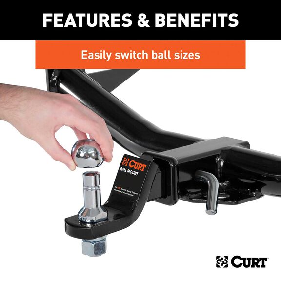 Switch Ball Trailer Ball Set (1-7/8", 2" & 2-5/16" Balls, 1" x 2-1/4" Shank) image number 2