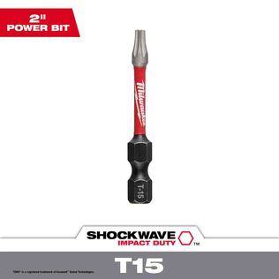 SHOCKWAVE&trade; 2" Impact Torx&reg; T15 Power Bit