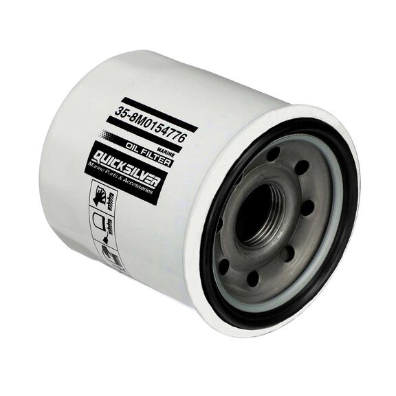 8M0154776 Oil Filter for Select 2000-2018 Yamaha, Honda, and Nissan/Tohatsu 9.9-115 HP Outboards image number 1
