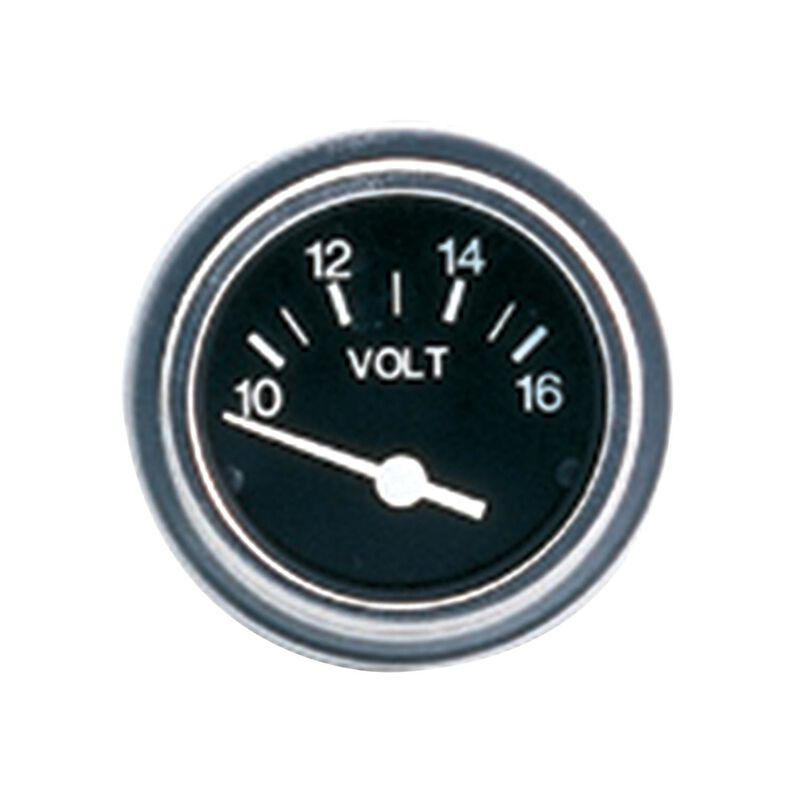 Heavy-Duty Series Voltmeter Gauge, 10-16V image number 0
