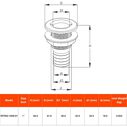 SEAFLO Thru Hull Fittings (Plastic) - 3/4" Black image number 2