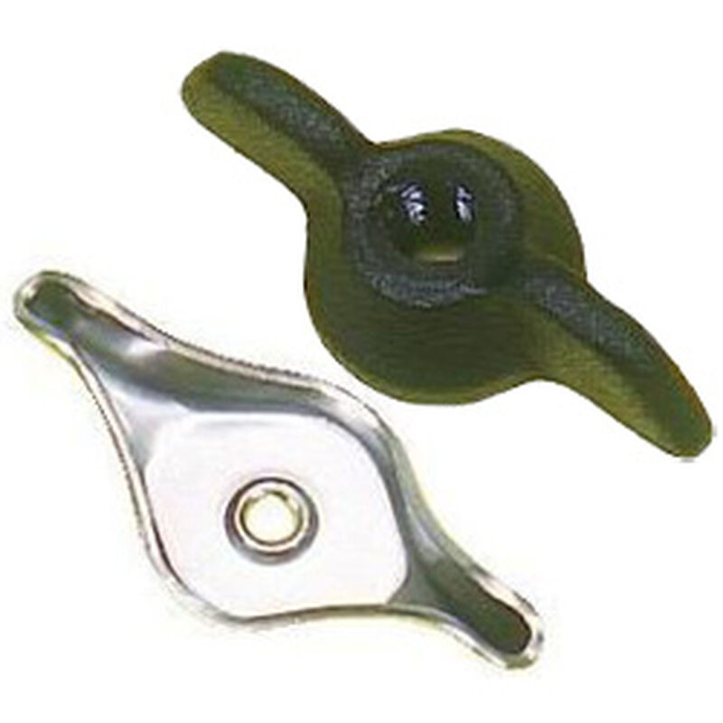 Black Nylon Wing Nut, M6 West Marine