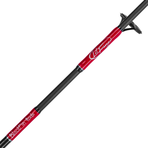 4'3" Li'l Finz Kids Spinning Rod, Medium Power, Red/Blue image number 1