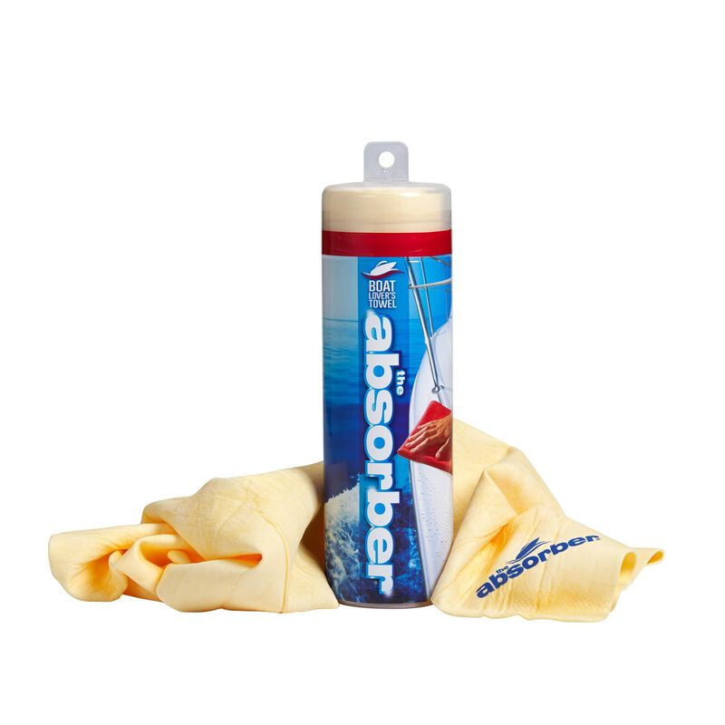 CLEANTOOL The Absorber HighPerformance Synthetic Chamois Natural West Marine