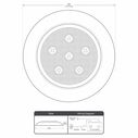 Stainless Steel Surface-Mount 4" LED Light, Blue image number 2