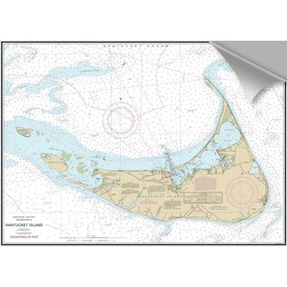 Nantucket Island Decorative Nautical Chart