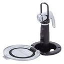 Recessed Shower Black Cup with Stainless Steel Lid w/Gasket, Hammer-Head Black Sprayer, 6' Stainless Steel Hose image number 2