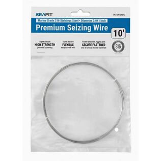 316 Stainless Steel Seizing Wire (.041"), 10' Length