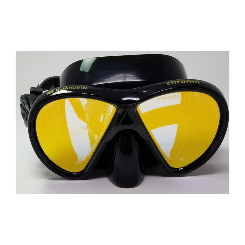 CHROMA HD Black/Gold Mirror Adult Mask image number 1