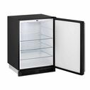 24" Black Solid Door Refrigerator image number 1