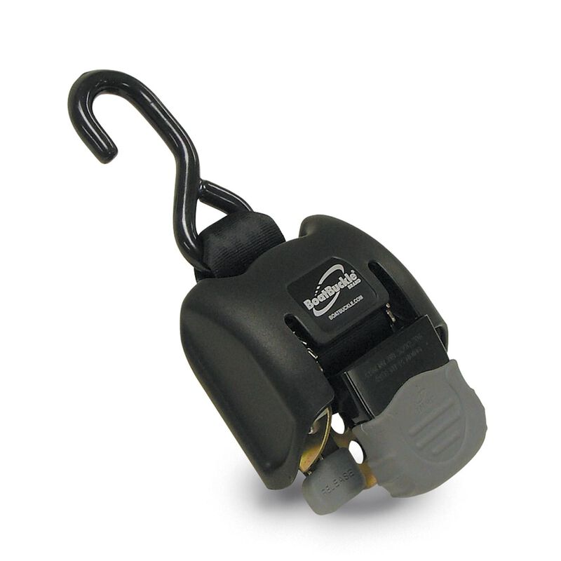 BOAT BUCKLE Standard Retractable Transom Tie Downs, Sold in Pairs