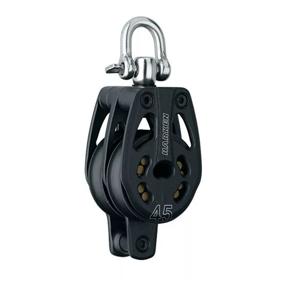45 mm Aluminum Double Block &mdash; Swivel, Becket image number 0