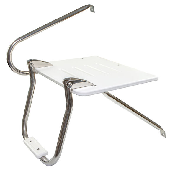 Poly Swim Platform with Ladder and Mounting Hardware for Boats with Outboard Motor image number 2