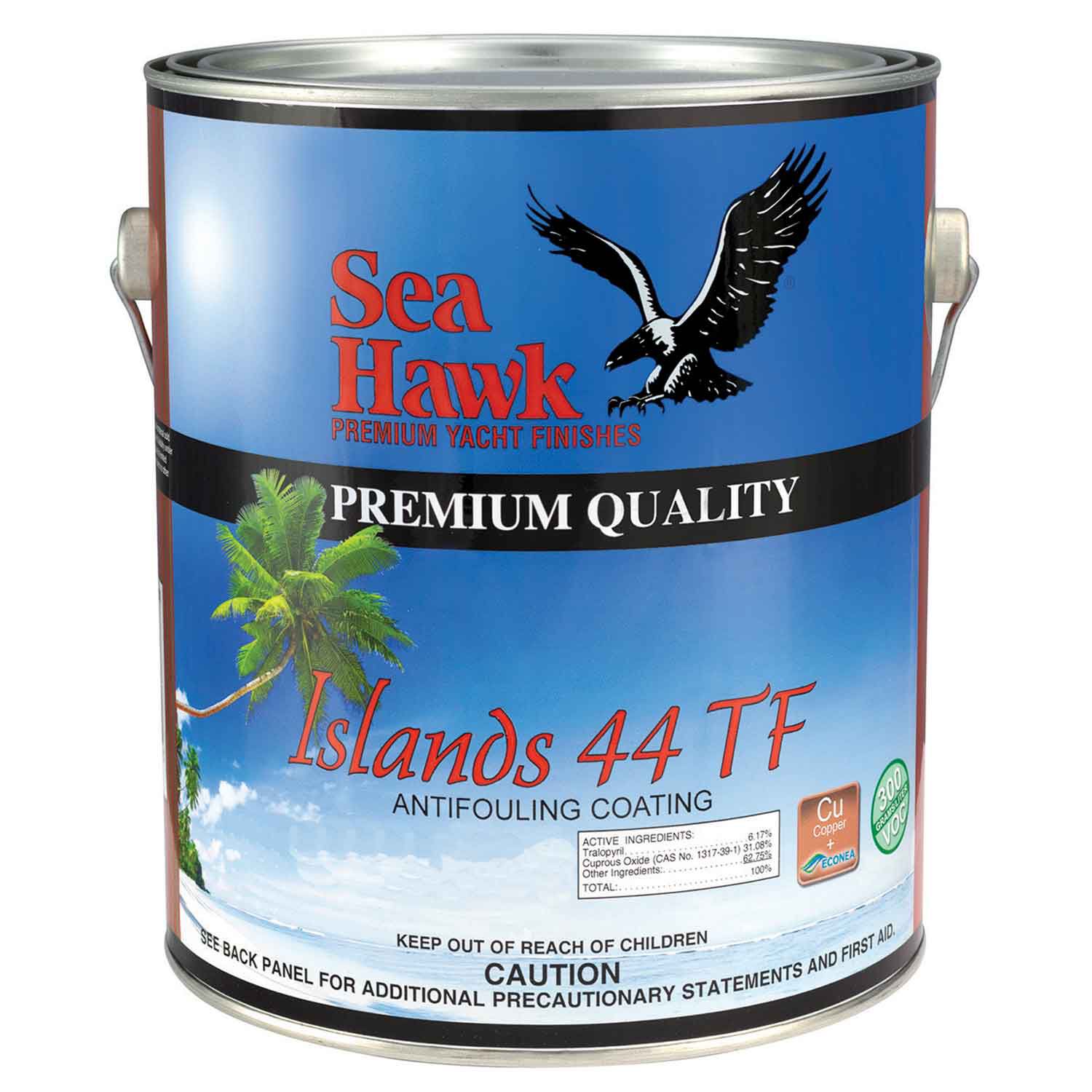 FAB Wailer Humperdinck SEA MCF英語版 SEA HAWK Islands 44 TF Antifouling Paint, Blue, Gallon