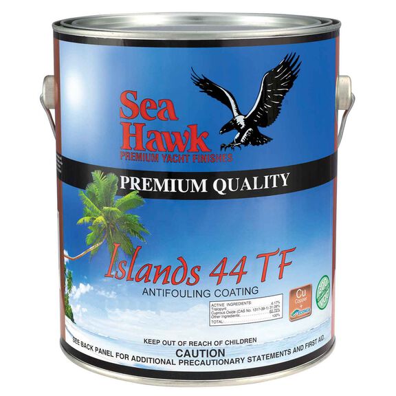 Islands 44 TF Antifouling Paint, Blue, Gallon image number 0