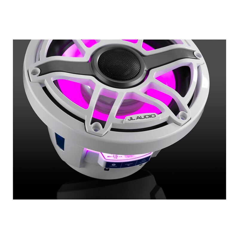 M6-880X-S-GwGw-i 8.8" Marine Coaxial Speakers, White Sport Grilles with RGB LED Lighting image number 6