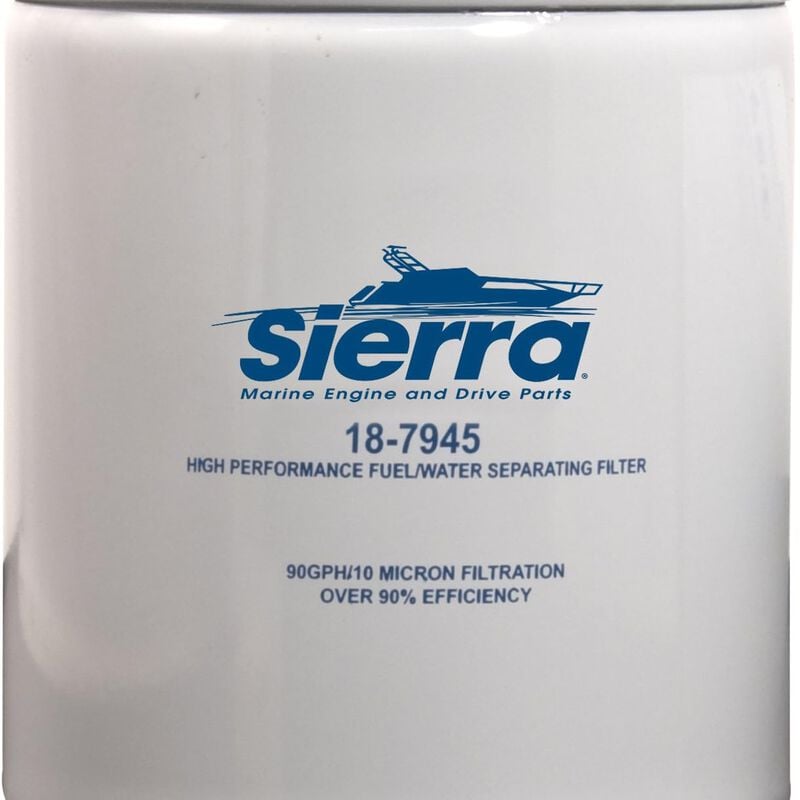 Sierra 18-7945 Long Fuel Filter/Water Separator, 10 Micron | by West Marine