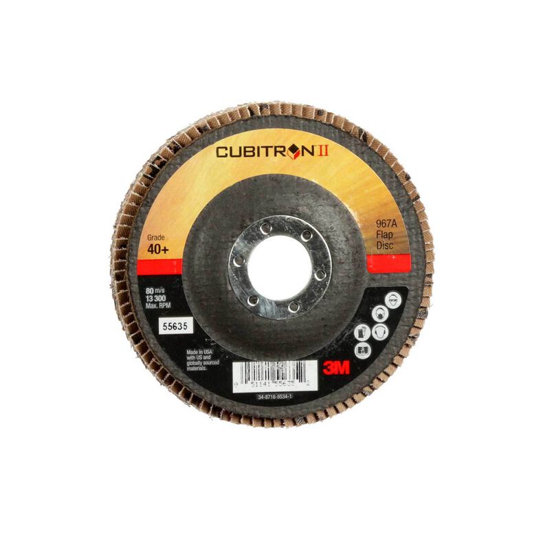 Cubitron™ II Ceramic Flap Disc, 4 1/2", 40 Grit image number 0