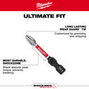 SHOCKWAVE PH2/SQ2 Impact Duty Double Ended Bit image number 2