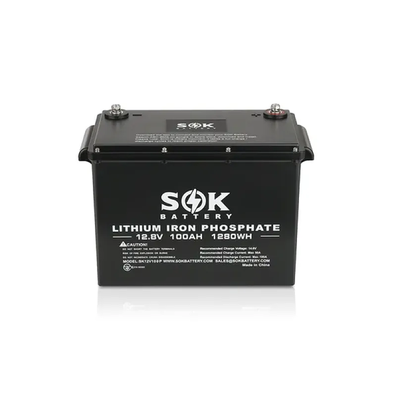 Lithium Iron Phosphate 12V 100Ah Battery, Marine Grade image number 0