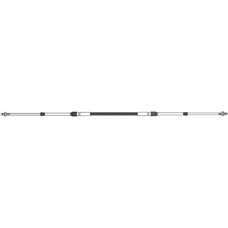 Uflex Usa C2 Universal Control Cable with Brass End Fittings, 17' | by West Marine