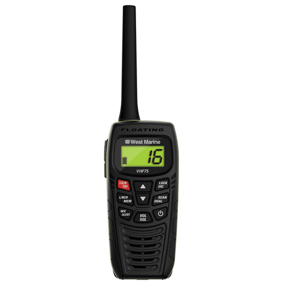 WEST MARINE VHF75 Floating Handheld VHF Radio West Marine