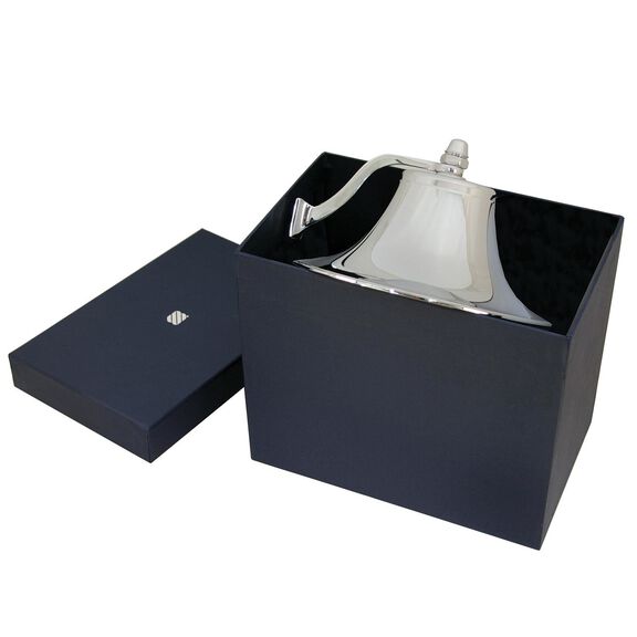 8" Basic Chrome-Plated Brass Ship's Bell image number 1