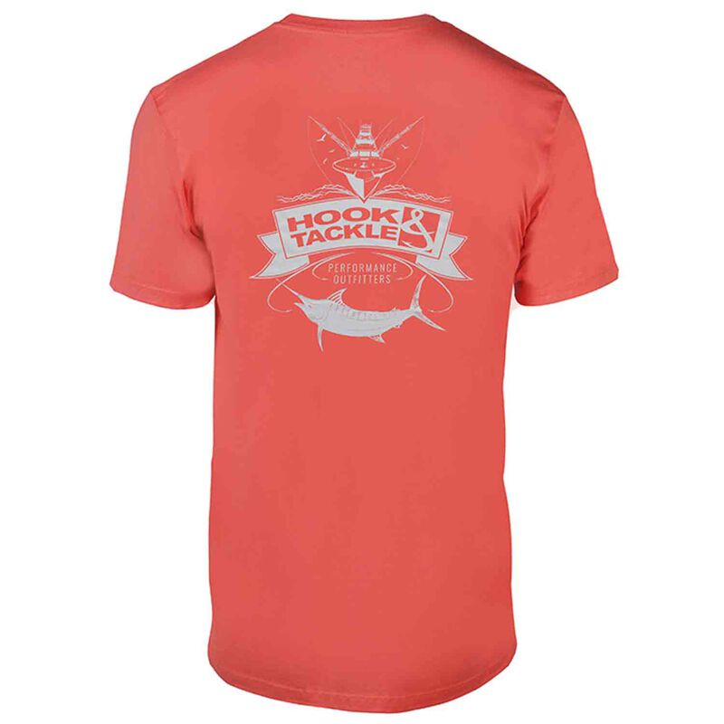 Men's Offshore Life Shirt by Hook & Tackle Coral | Clothing, Shoes & Accessories at West Marine