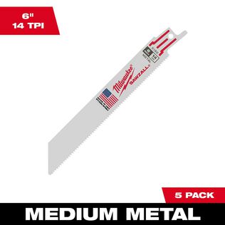 6" 14 TPI Thin Kerf SAWZALL&reg; Blades, 5 Pack