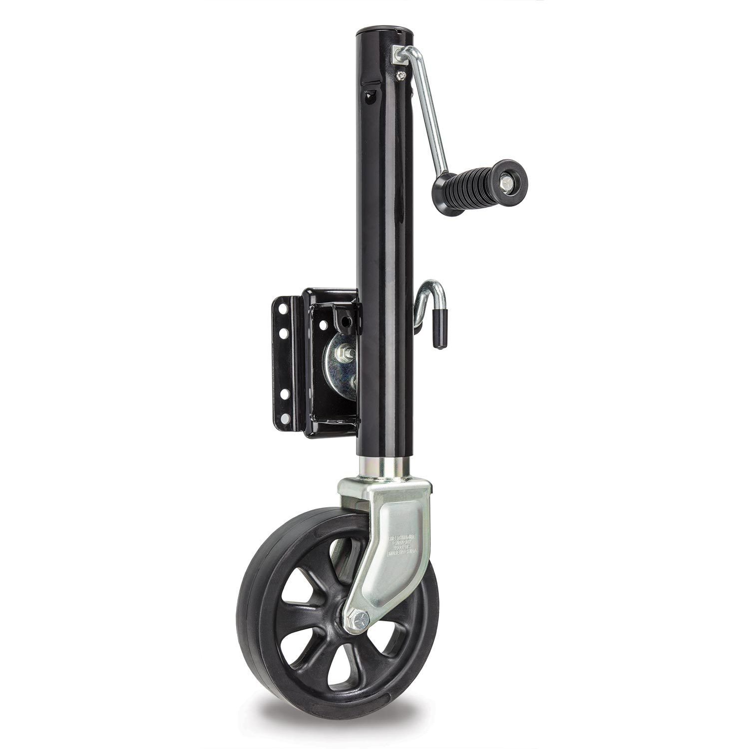 1000lbs Marine Trailer Jack with Wheel FANTASK Side Swivel Jack Side Swivel and Trailer Jack Bolt-On Side-Swivel Jack Movable for Lifting Swing-Up Trailer Jack with Wheel Marine Swivel Jack 