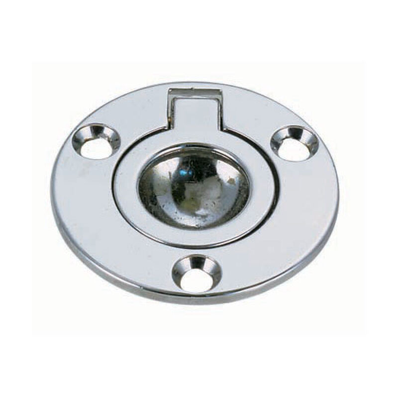 2" Chromed Zinc Ring Pull, #6 Fastener image number null
