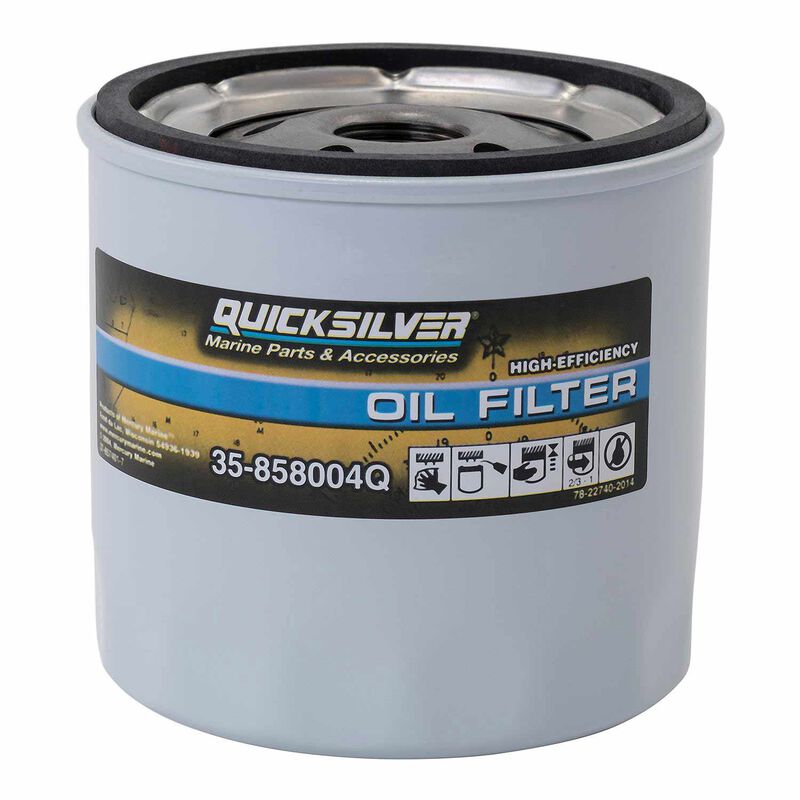 858004Q High Performance Oil Filter, MerCruiser Stern Drive & Inboards Engines image number 0
