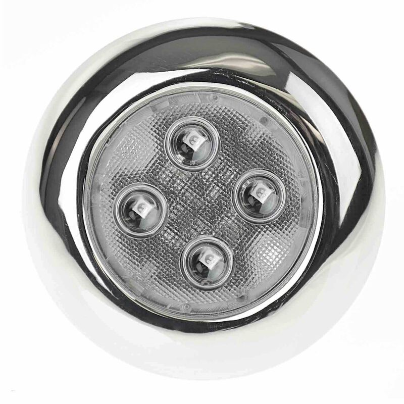 Stainless Steel Surface-Mount 3" LED Light, Blue image number 0