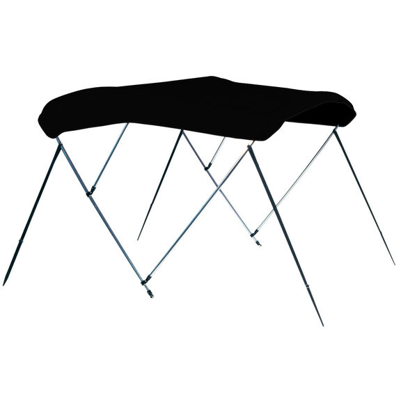 3-Bow Round Tube Bimini Complete Top Kit, 72" L x 46" T&nbsp;, Fits Between 73 & 78" Width image number 0
