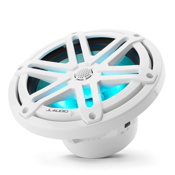 M3-770X-S-Gw-i 7.7" Marine Coaxial Speakers, White Sport Grilles with RGB LED Lighting image number 5
