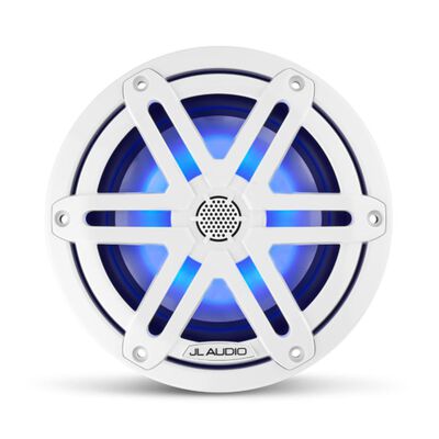 M3-650X-S-Gw-i 6.5" Marine Coaxial Speakers, White Sport Grilles with RGB LED Lighting