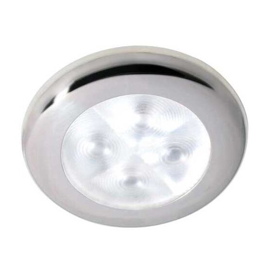 LED Downlight, Spread Light, 12V, White Light, Stainless Steel Rim image number 0