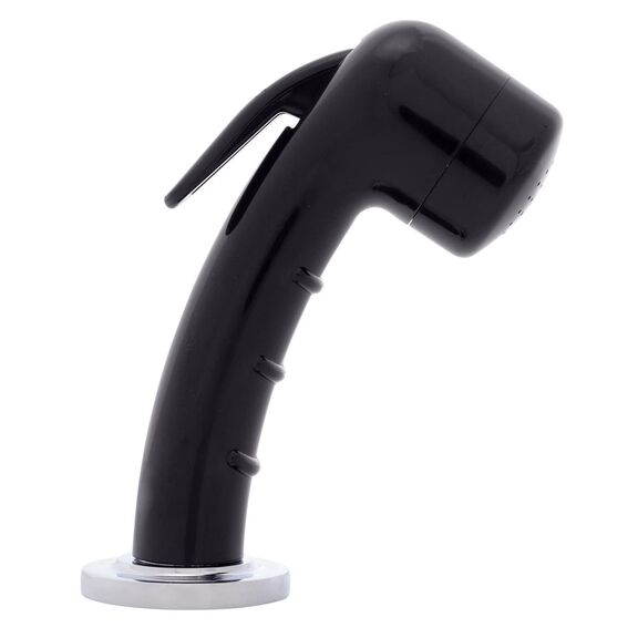 Deck-Mount Sprayer Small Black Sprayer No Hook, 6' Stainless Steel Hose, Low Profile Holder image number 2