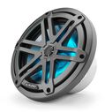 M3-770X-S-Gm-i 7.7" Marine Coaxial Speakers, Gunmetal Sport Grilles with RGB LED Lighting image number 4